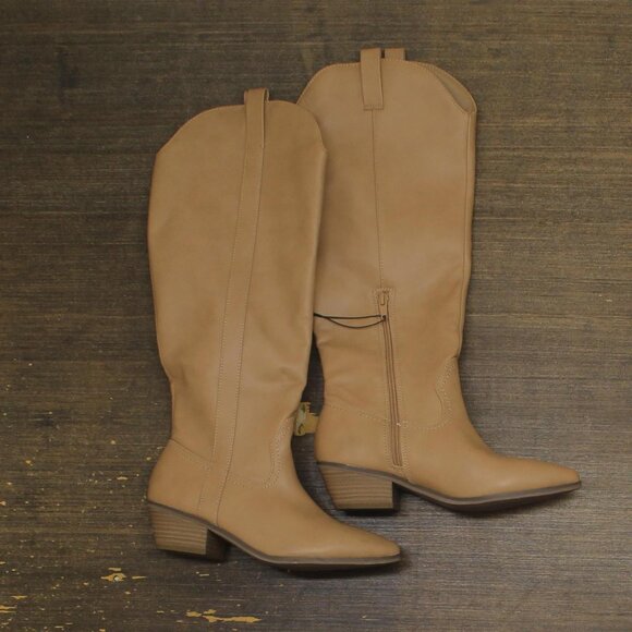 Universal Thread Womens Sommer Western Boots 87929896 Light Brown 7M - Picture 1 of 8